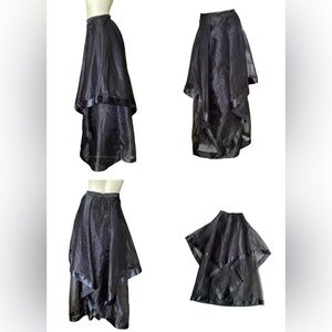 BCXDress Layered organza waterfalls Underskirt Formal Skirt Elegant Black Junior